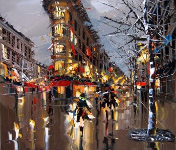 Impresionismo Painting - Kal Gajoum Paris 03 con espátula